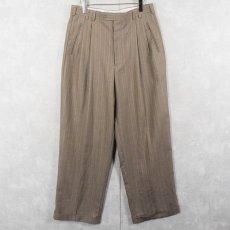 画像2: SOPRANO DISEGNO COLLEZIONE ストライプ柄 2タックスラックス W33 (2)