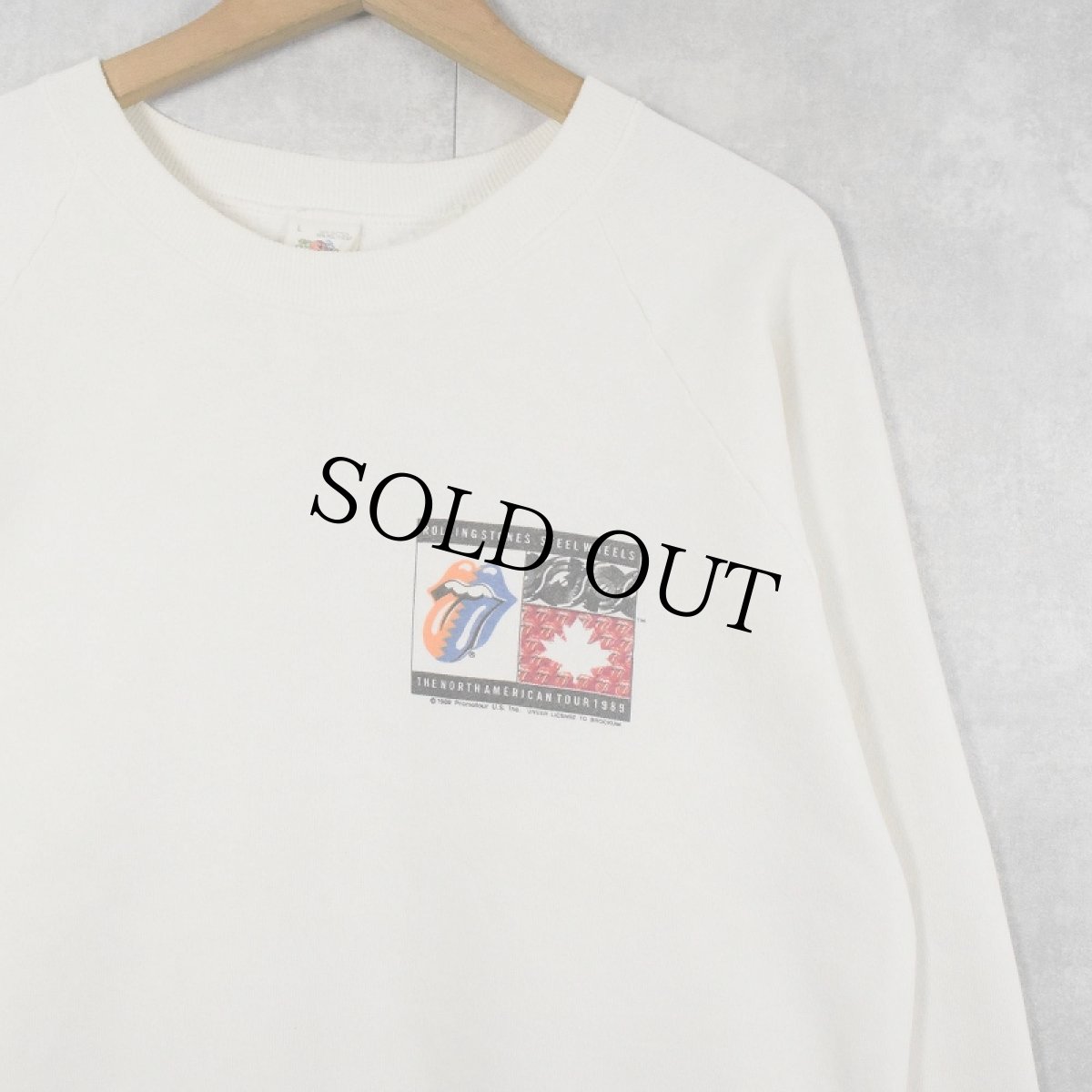 画像1: 80's The Rolling Stones USA製 "THE NORTH AMERICAN TOUR 1989" ロックバンドツアースウェット L (1)