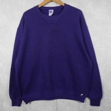 画像1: 90's RUSSELL ATHLETIC USA製 前V 無地スウェット XXL (1)