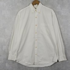 画像1: 90's BANANA REPUBLIC コットン ボタンダウンシャツ M (1)