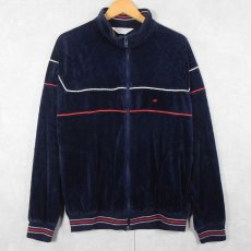 画像1: 80〜90's Christian Dior MONSIEUR ベロアトラックジャケット NAVY L (1)