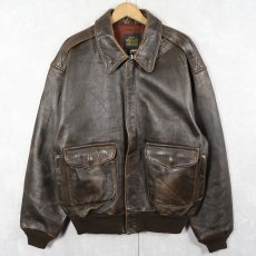 画像2: AVIREX USA製 "A-2 TYPE" レザージャケット XL (2)