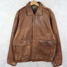 画像1: 80's Eddie Bauer "A-2 TYPE" レザージャケット (1)