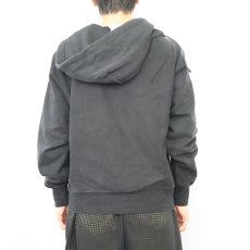 画像3: 90's RUSSELL ATHLETIC 無地 スウェットジップパーカー BLACK XXL (3)