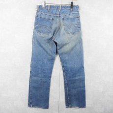 画像2: 60's Wrangler 11MWZ 斜めベル デニムパンツ W31 (2)