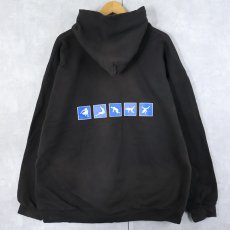 画像2: Mindless Self Indulgence ロックバンド ロゴプリントスウェットフーディー BLACK XL (2)