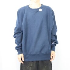 画像2: Champion PREMIUM REVERSE WEAVE 目無し スウェット NAVY L (2)