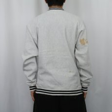 画像3: Champion REVERSE WEAVE "ARMY" リブボーダー プリントスウェット S (3)
