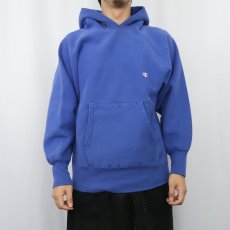 画像2: 80's Champion REVERSE WEAVE トリコタグ USA製 目付き スウェットフーディー M (2)