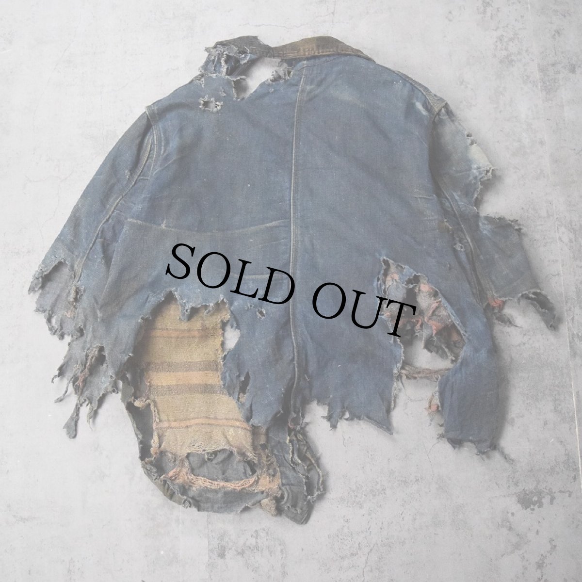 画像2: 40's DUBBLE WARE ブランケットライナー デニムカバーオール (2)