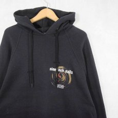 画像1: 90's Nine Inch Nails "closer" ロックバンド プリントスエットフーディー BLACK XL (1)