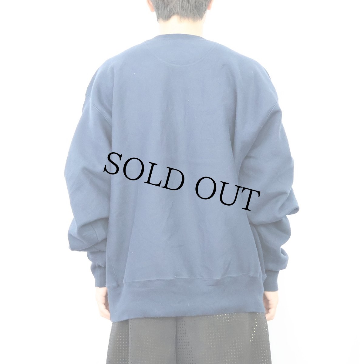 画像3: Champion PREMIUM REVERSE WEAVE 目無し スウェット NAVY L (3)