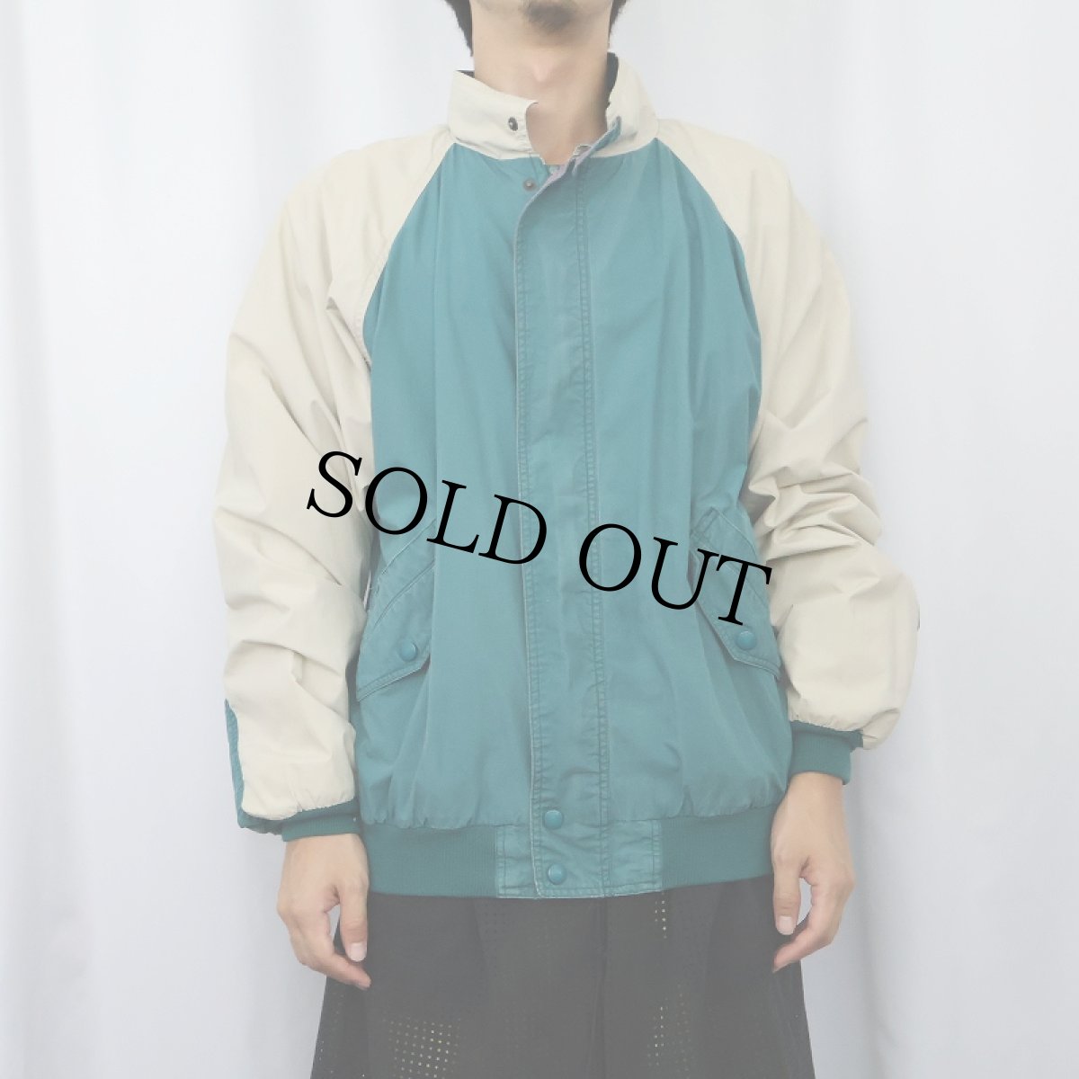 画像2: 80〜90's Eddie Bauer 2トーン コットンジャケット M (2)