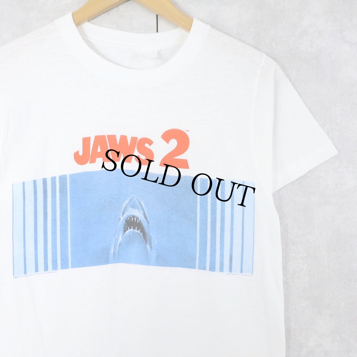 画像1: 70's JAWS 2 ホラー映画 プリントTシャツ (1)