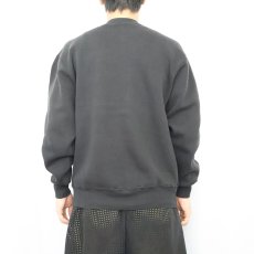 画像3: 90's Ken Done USA製 前V アートプリントスウェット BLACK (3)