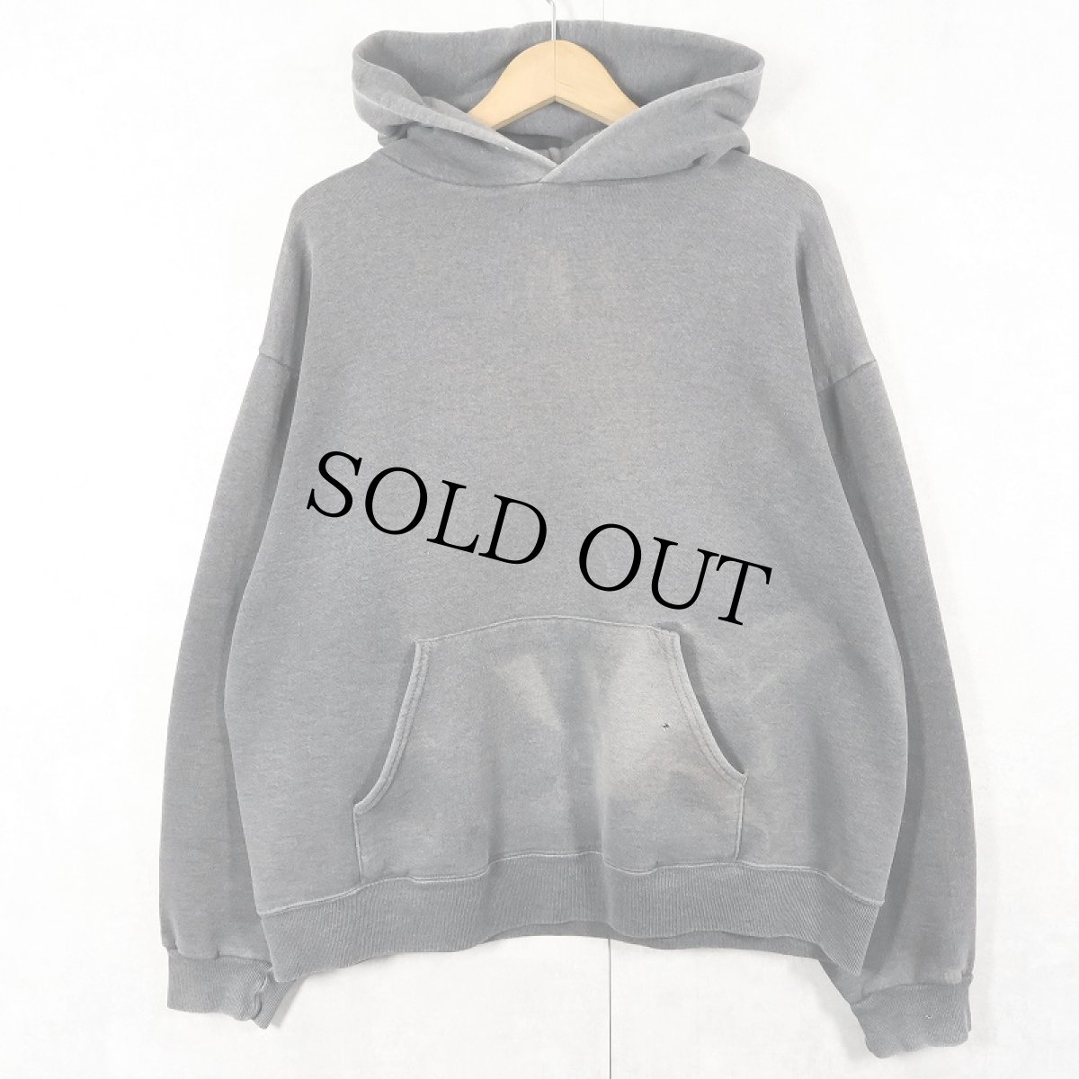 画像1: 無地 フェードスウェットフーディー (1)