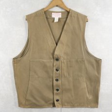 画像1: 2000's FILSON USA製 モールスキンベスト SIZE48 (1)