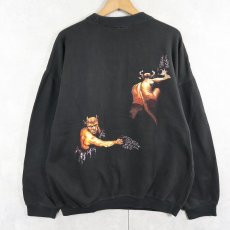 画像2: 90's MEGADETH ヘヴィメタルバンドプリントスウェット BLACK XL (2)