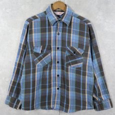 画像1: 80's JIM CATFISH HUNTER ライトネルシャツ (1)