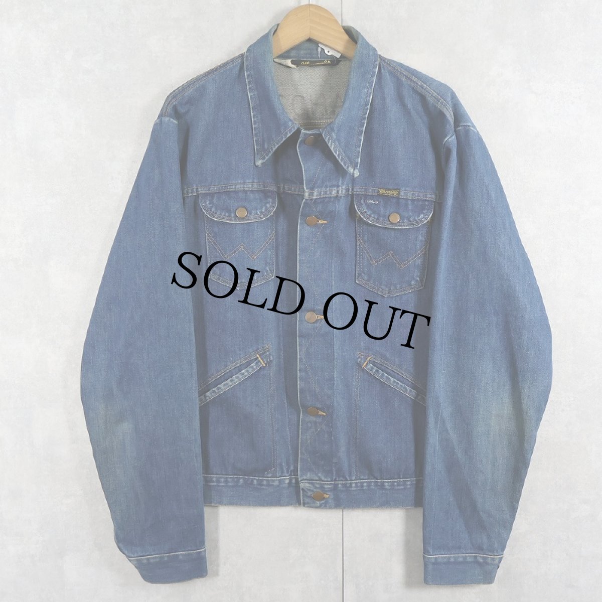 画像1: 80's Wrangler USA製 136PW デニムジャケット SIZE 46 LONG  (1)