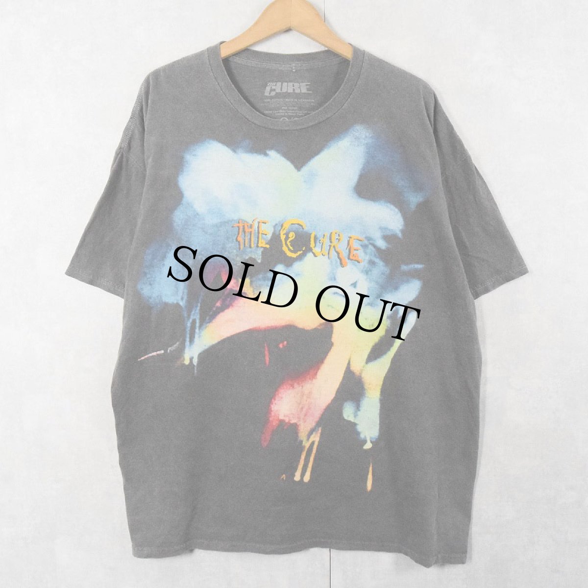 画像1: THE CURE "THE HEAD ON THE DOOR" ロックバンドアルバムTシャツ S (1)