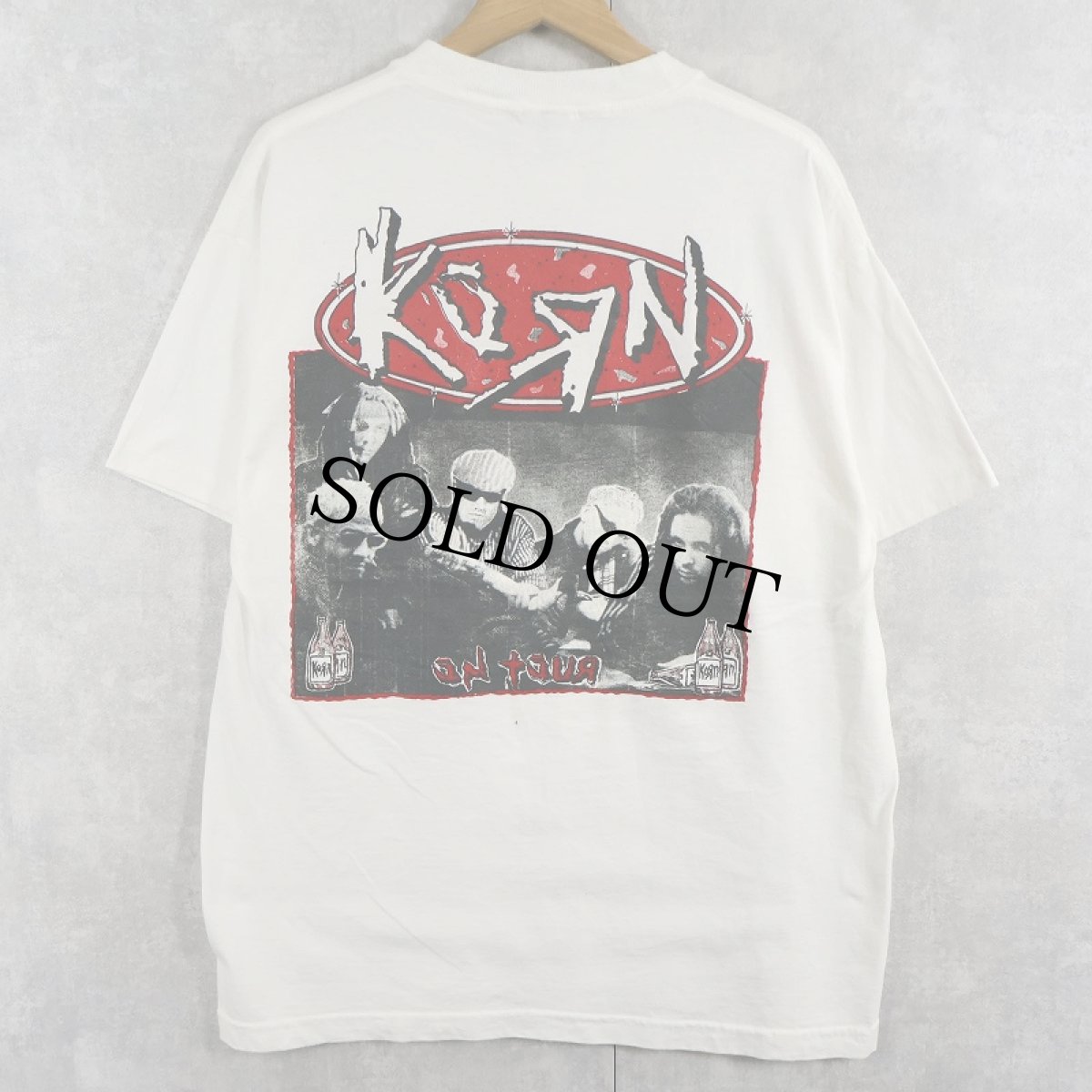 画像1: 90's Korn USA製 "Oz tour" メタルバンドツアーTシャツ L (1)