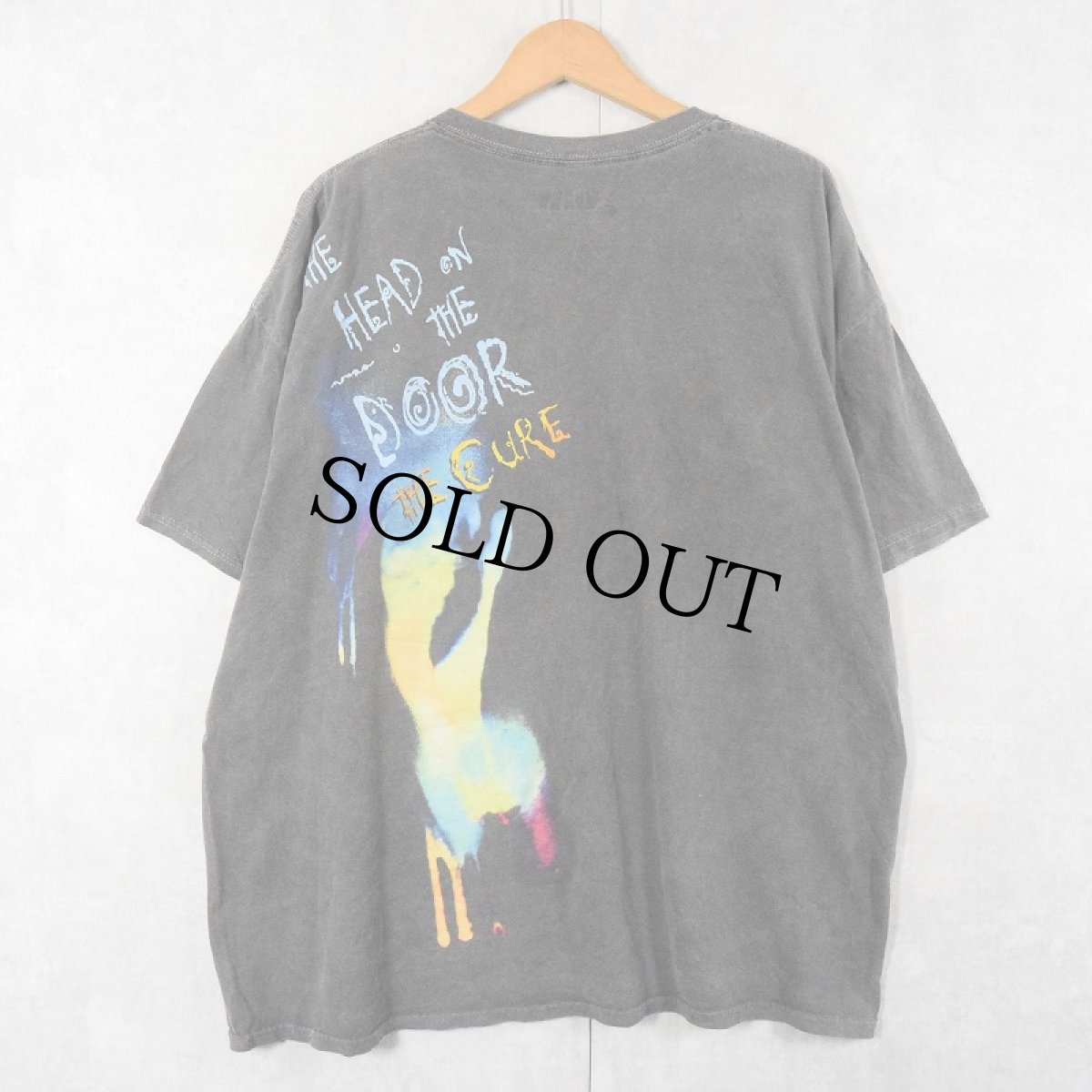 画像2: THE CURE "THE HEAD ON THE DOOR" ロックバンドアルバムTシャツ S (2)