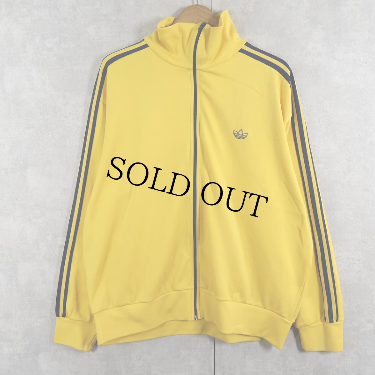 画像1: 80's adidas ロゴ刺繍 サイドライン トラックジャケット XL (1)