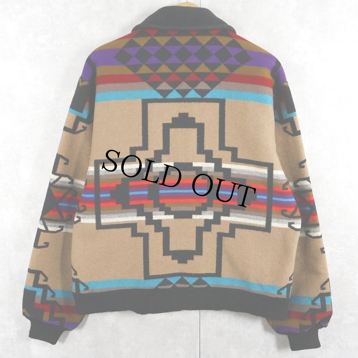 画像2: 80's PENDLETON USA製 "High Grade Western Wear" ネイティブ柄 ウールジャケット M (2)