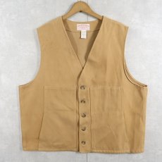 画像1: 2000's FILSON USA製 モールスキンベスト SIZE50 (1)