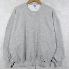 画像1: 90's RUSSELL ATHLETIC USA製 前V 無地スウェット XL (1)