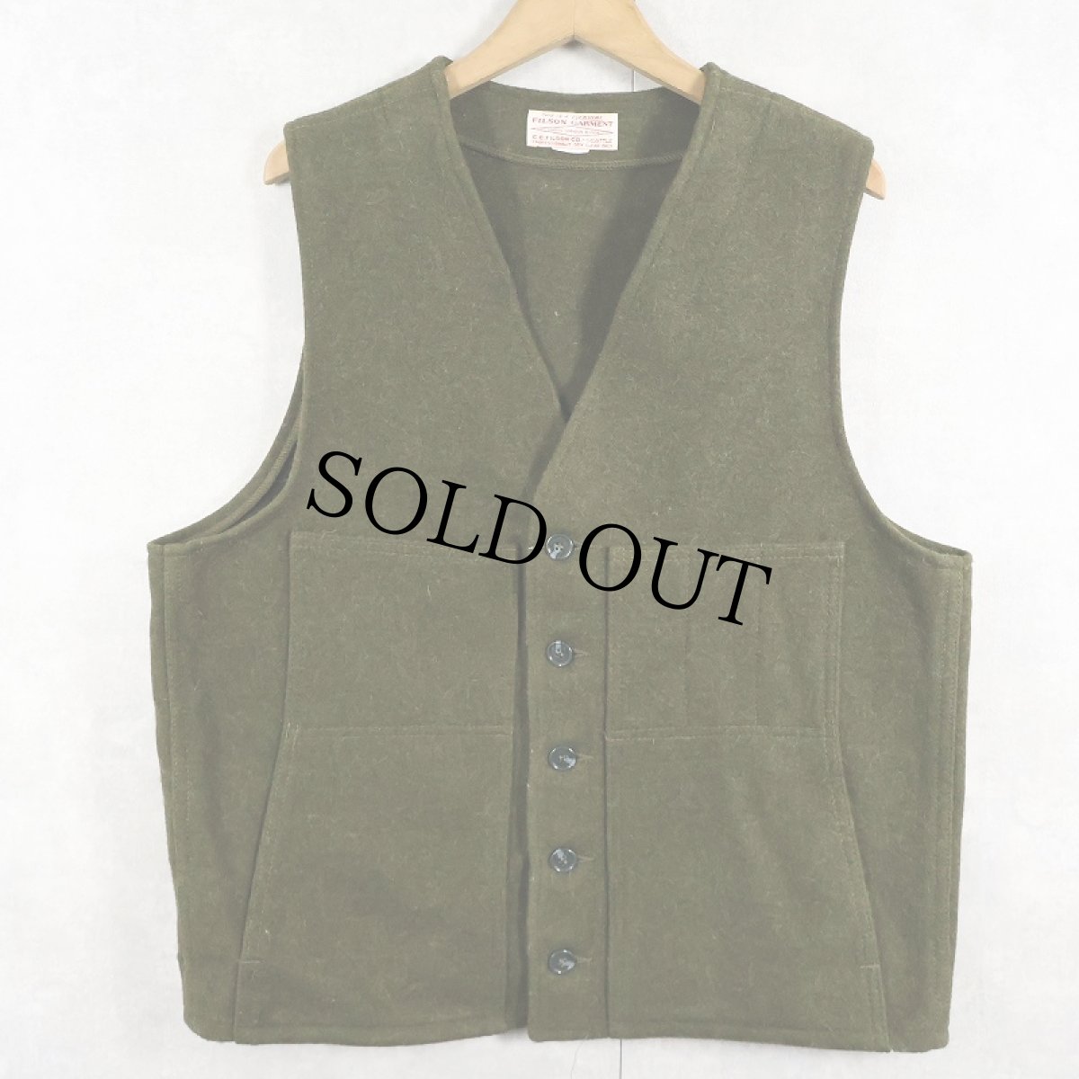 画像1: 2000's FILSON MACKINAW WOOL VEST (1)