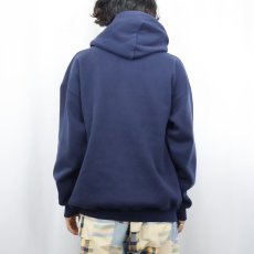 画像3: 90's DISCUS 無地 スウェットジップパーカー NAVY XL (3)