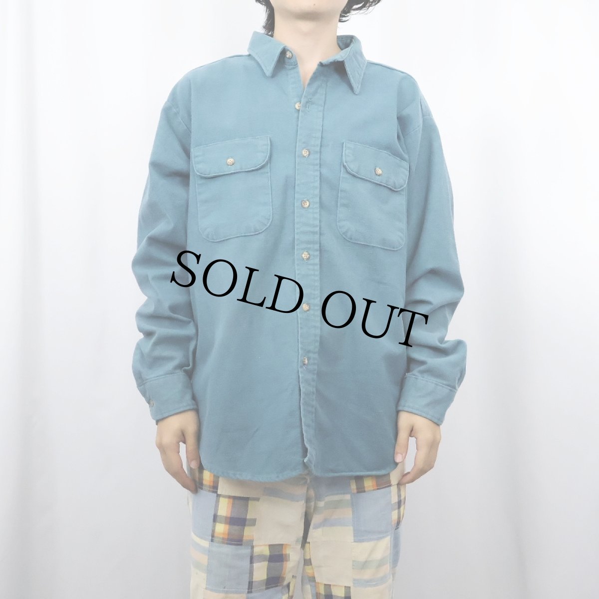 画像2: 80's FIVE BROTHER USA製 シャモアクロスシャツ XL (2)