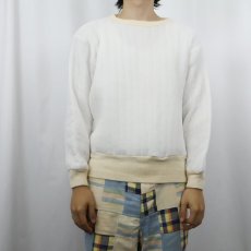 画像2: 80's SAFTBAK USA製 キルティングスウェット L (2)