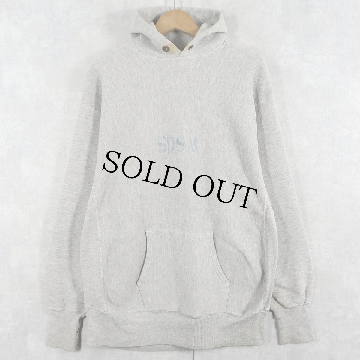 画像1: 70〜80's Champion REVERSE WEAVE 青単色タグ USA製 "SDSM" スウェットフーディー XL (1)