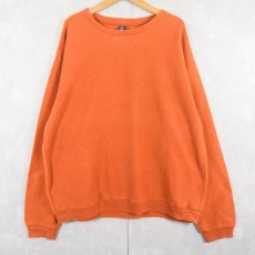 画像1: 90's LANDS' END USA製 前V 鹿の子スウェット XL (1)