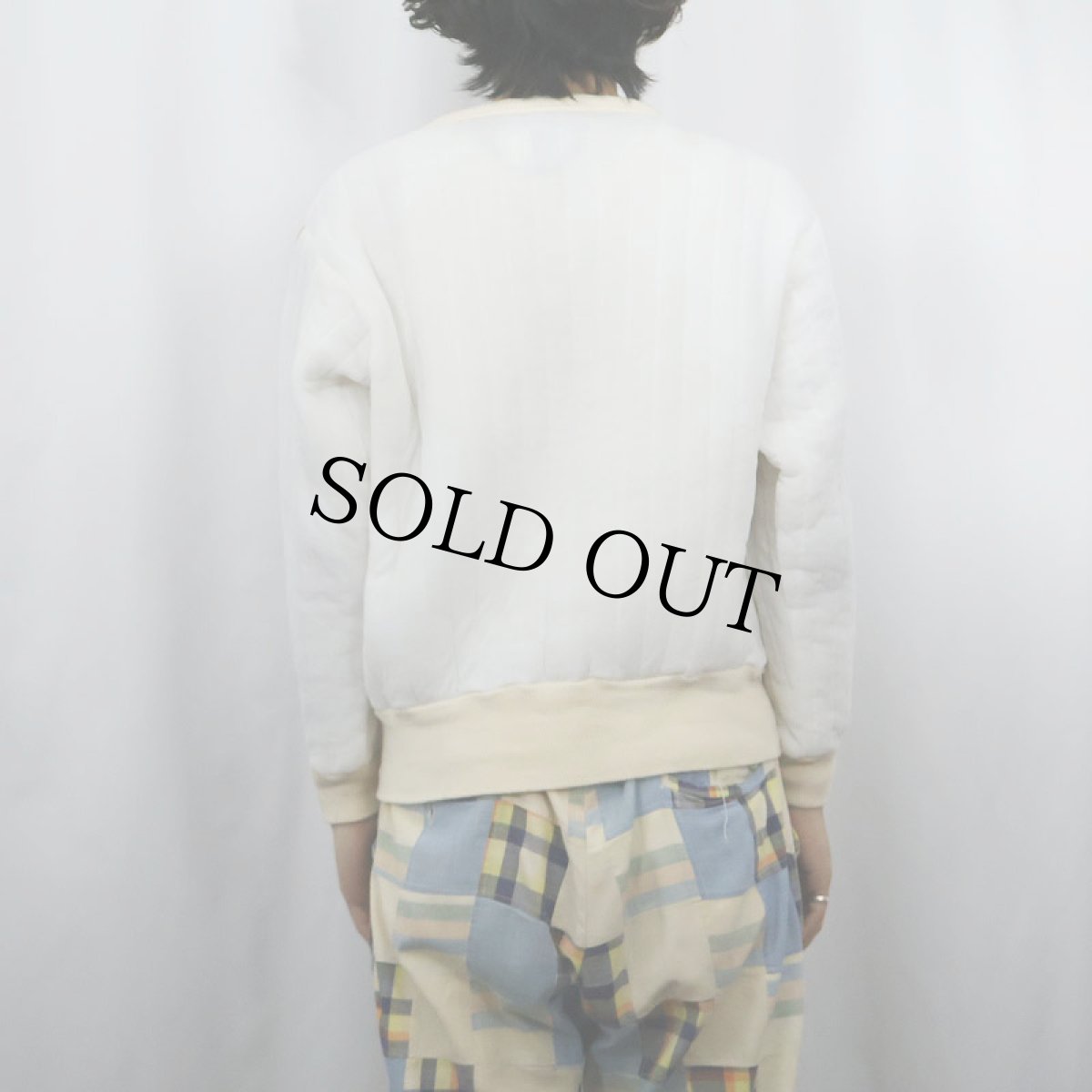 画像3: 80's SAFTBAK USA製 キルティングスウェット L (3)