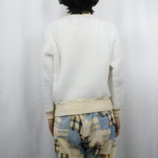 画像3: 80's SAFTBAK USA製 キルティングスウェット L (3)