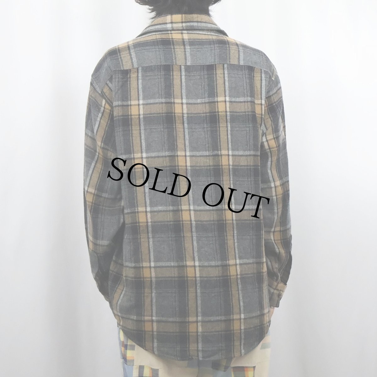 画像3: 80〜90's Sears Roebuck チェック柄 ウールシャツ XL (3)