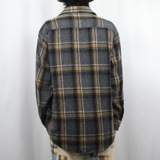 画像3: 80〜90's Sears Roebuck チェック柄 ウールシャツ XL (3)