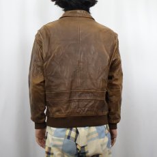 画像3: OUTBACK RED "A-2 TYPE" レザーフライトジャケット S (3)
