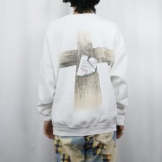 画像4: 90's USA製 "Gone to see Dad,..." ジーザスプリントスウェット XL (4)