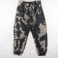 画像2: FRUIT OF THE LOOM ブリーチ加工 スウェットパンツ BLACK L (2)