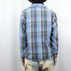 画像3: 80's JIM CATFISH HUNTER ライトネルシャツ (3)