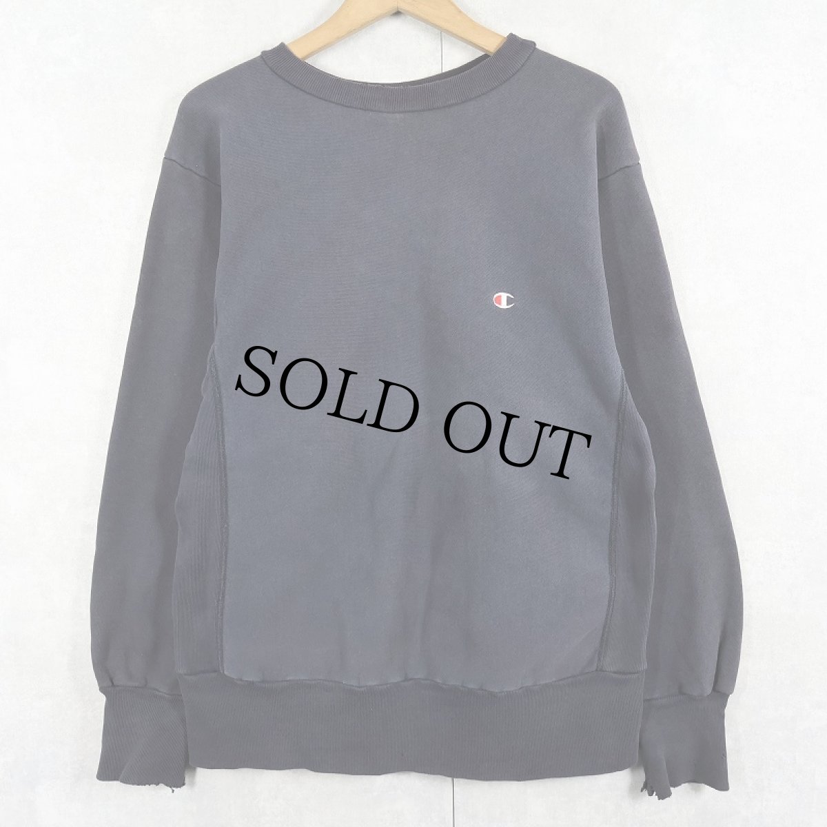 画像1: 90's〜 Champion REVERSE WEAVE 内縫い 2トーン 目付きスウェット BLACK (1)