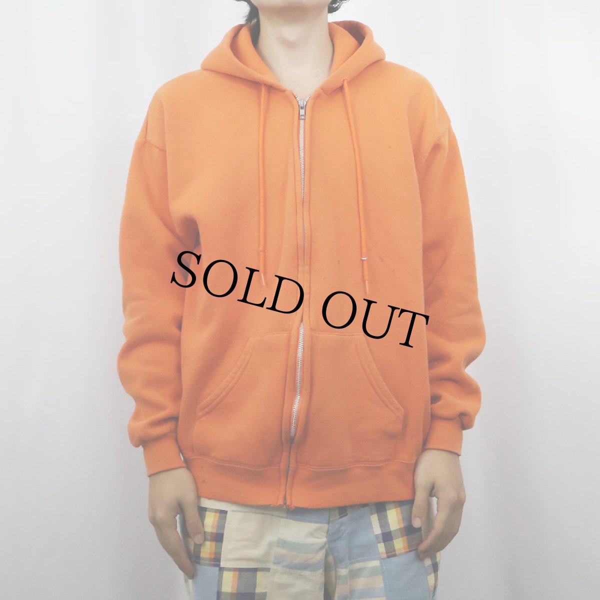 画像2: 90's Lee 無地 スウェットジップパーカー L (2)