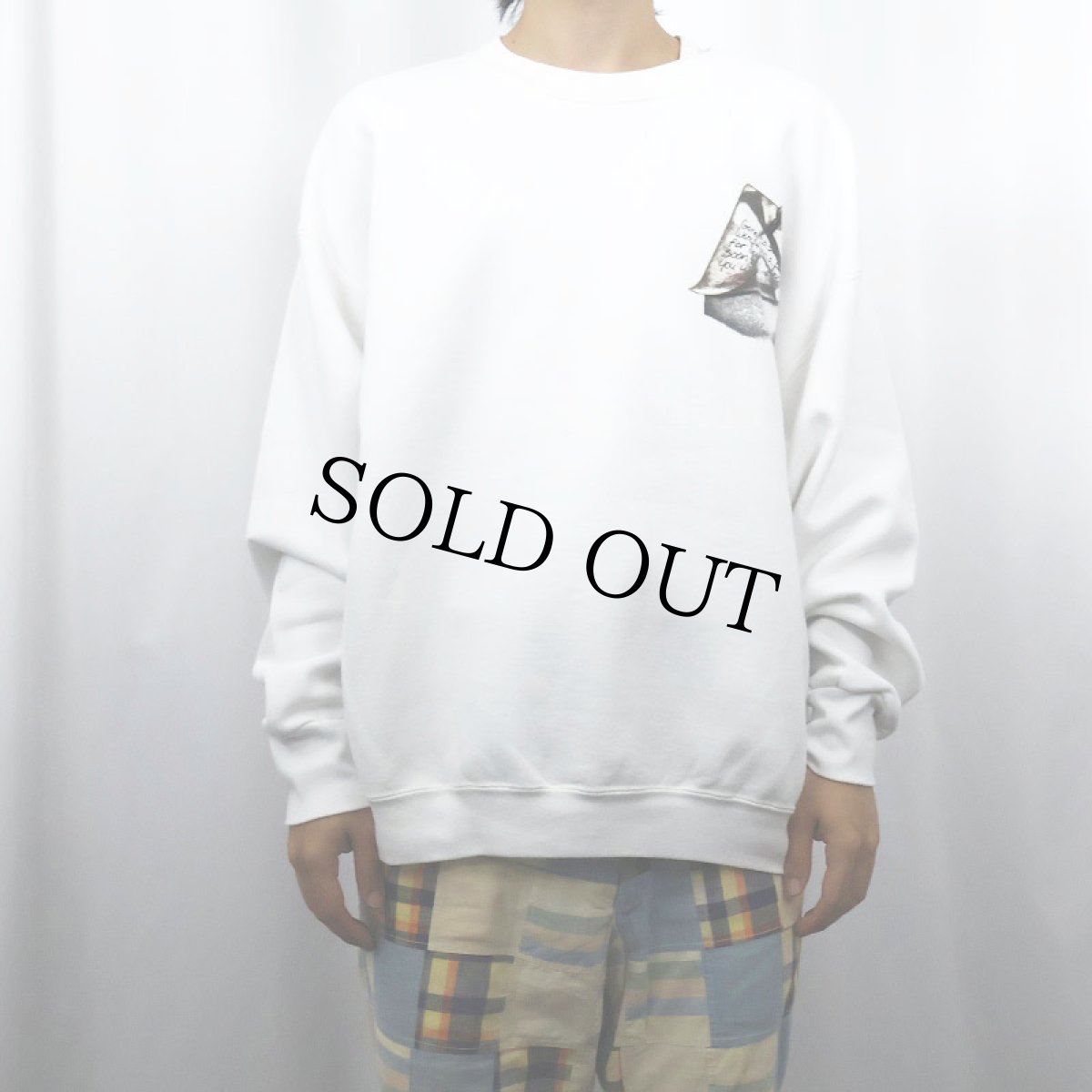 画像3: 90's USA製 "Gone to see Dad,..." ジーザスプリントスウェット XL (3)