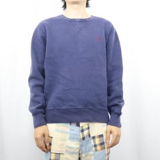 画像2: POLO Ralph Lauren 前V ロゴ刺繍スウェット M (2)