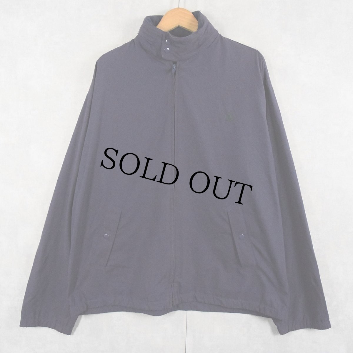 画像1: POLO Ralph Lauren ポリエステル×ナイロン フーデッドジャケット NAVY M (1)
